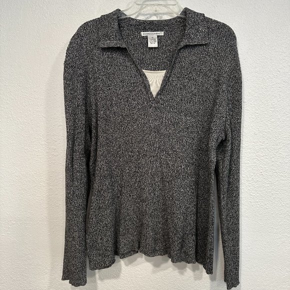 Vintage Reference Point Pullover Sweater Gray Cotton Knit Long Sleeve Plus Sz 2X - Picture 1 of 6